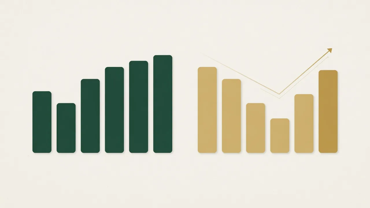 Bar chart graphic comparing median home prices and days on market for a competitive suburban Pennsylvania market