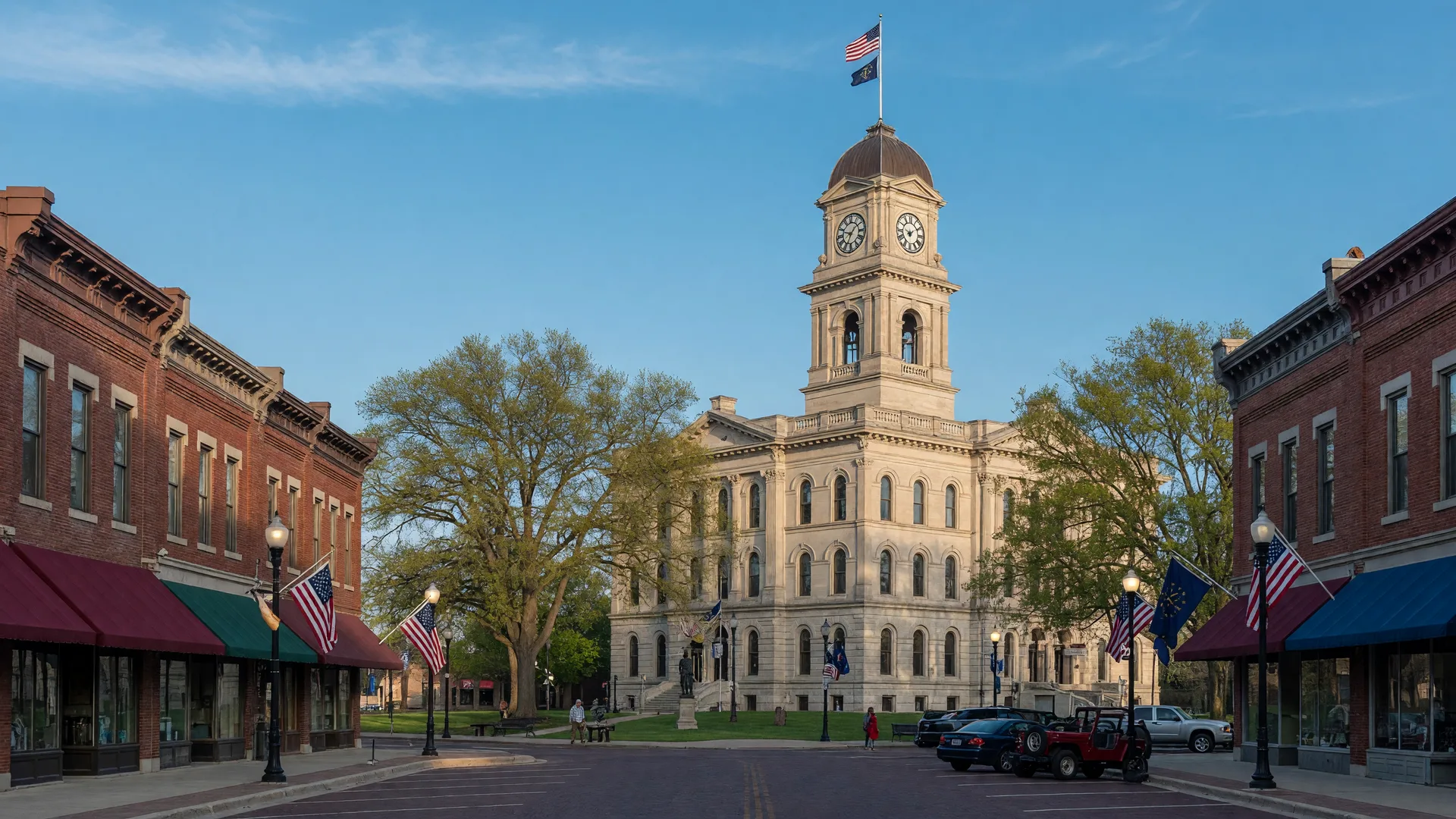 A scene from Crown Point, IN