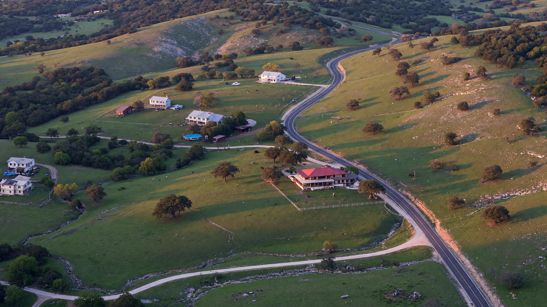 Aerial view of northeast Bexar County