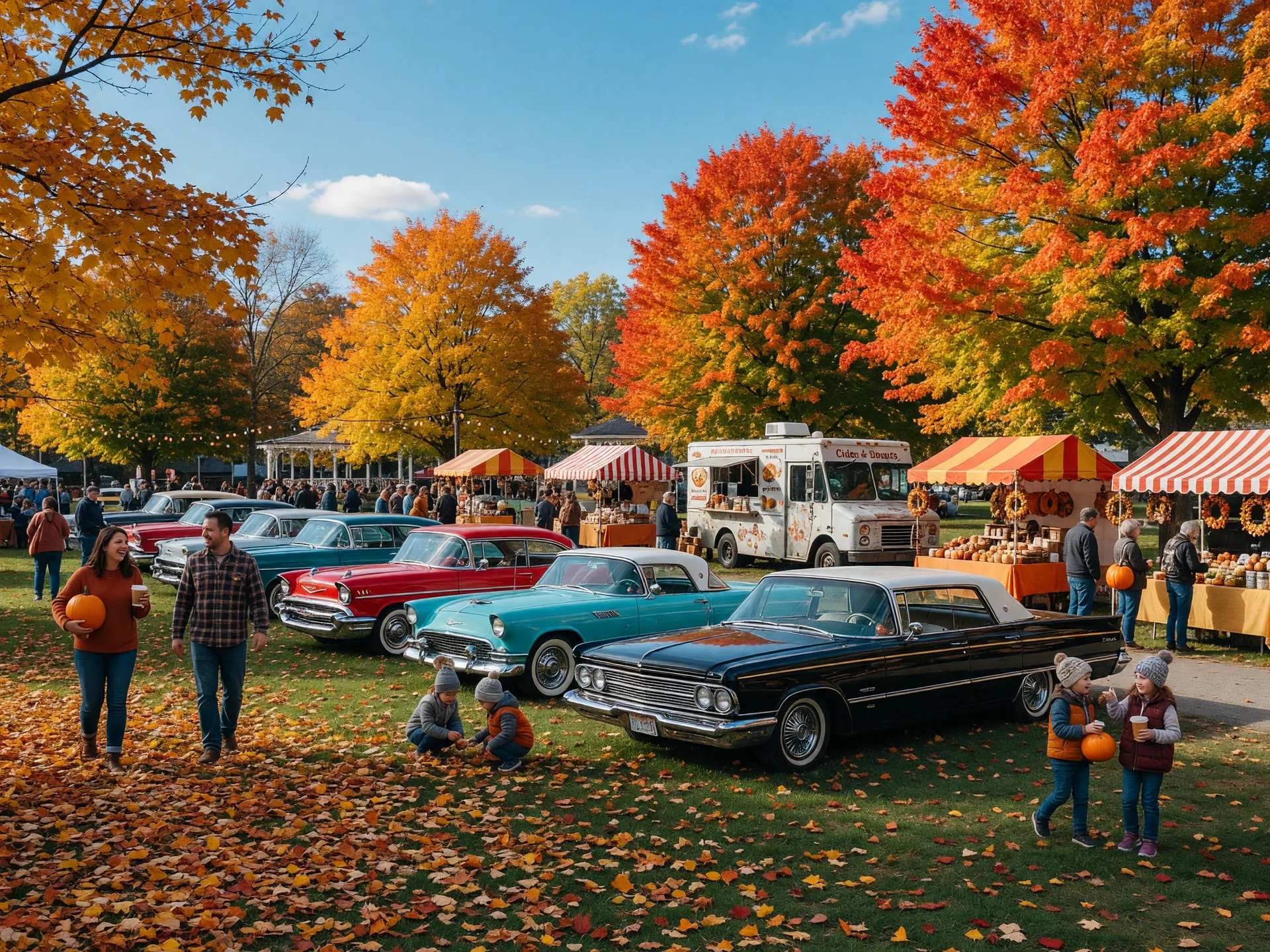 A fall festival in a Willow Grove, Pennsylvania park