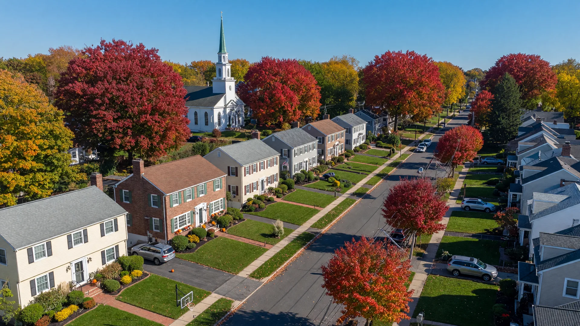Aerial view of Cherry Hill, NJ