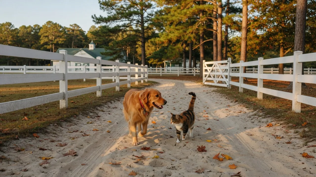 Photo: Barn Dogs and Farm Cats of Aiken Horse Country: The Four-Legged Team Behind Every Horse Property — Aiken SC horse property