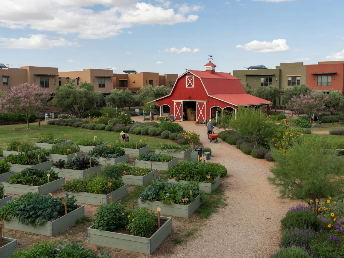 Agritopia master-planned community farm and homes in Gilbert Arizona