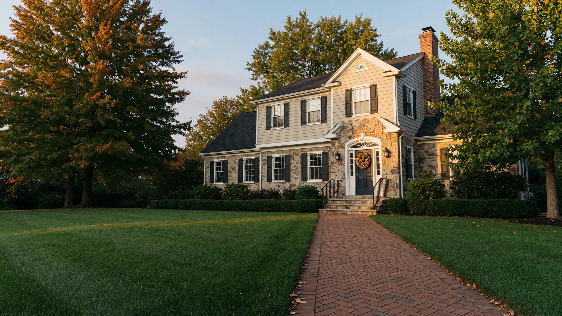 A Fredericksburg VA home ready for its first 30 days on the market at golden hour