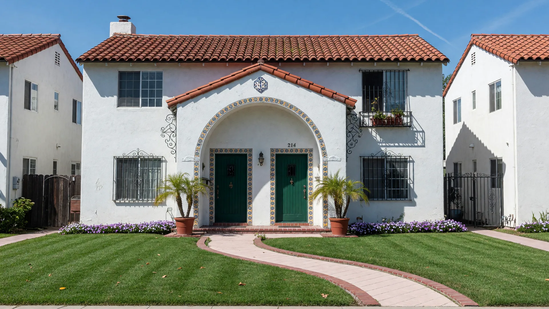Classic Spanish-style duplex in the San Fernando Valley, an investment property example