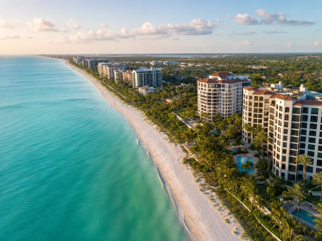 Naples Florida aerial view