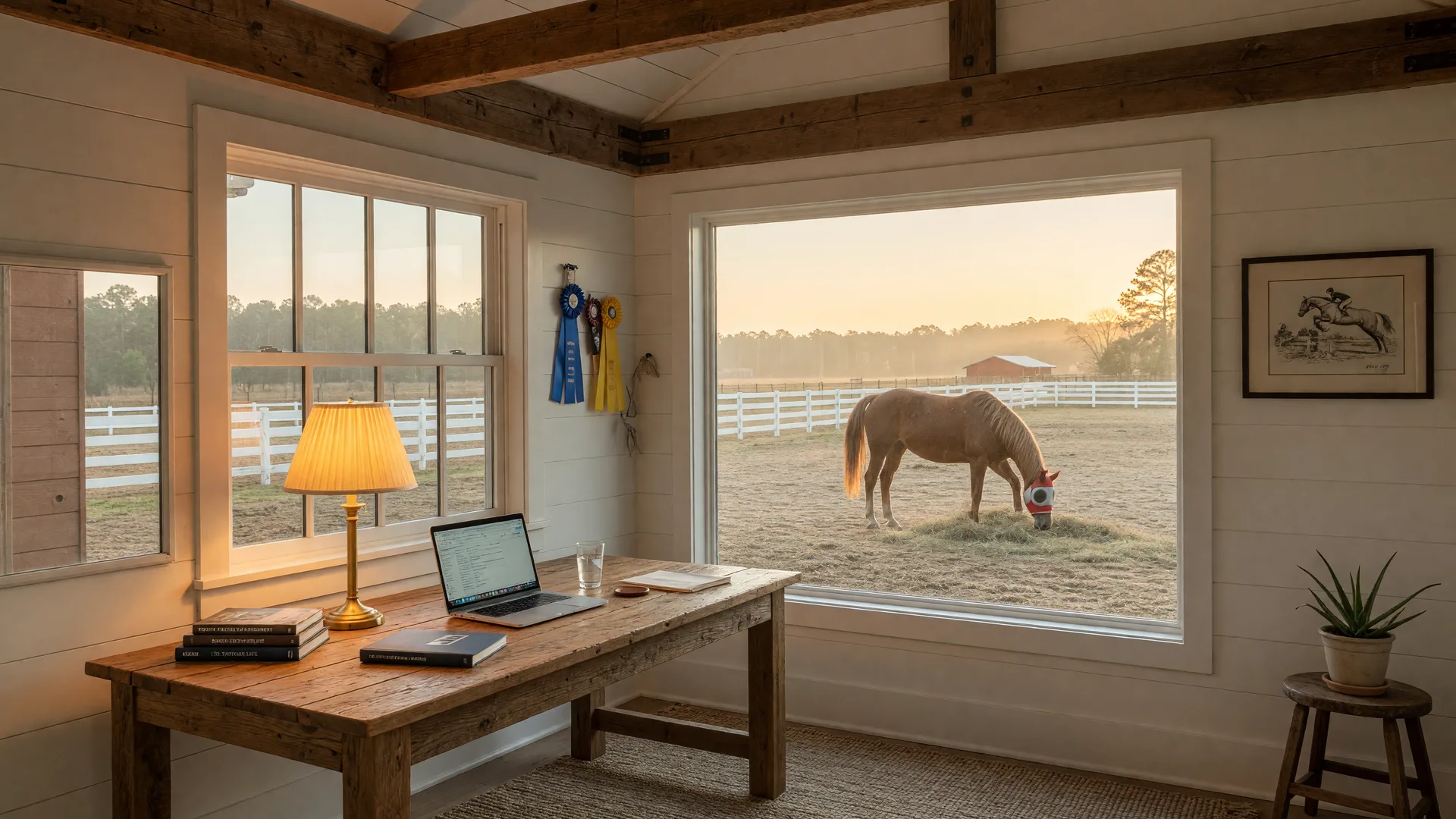 Photo: Working Remotely From an Aiken Horse Property: How Horse Country Serves the Modern Telecommuter — Aiken SC horse property