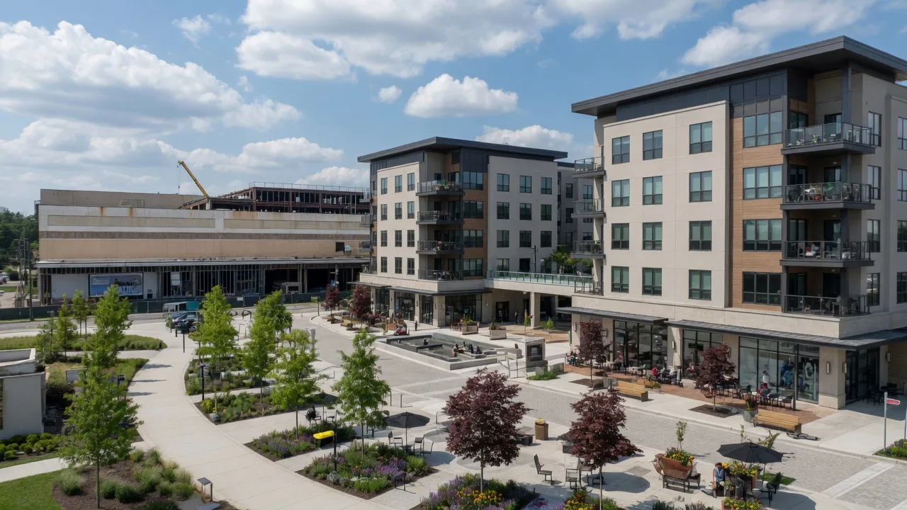 Springfield Town Center plaza, Virginia