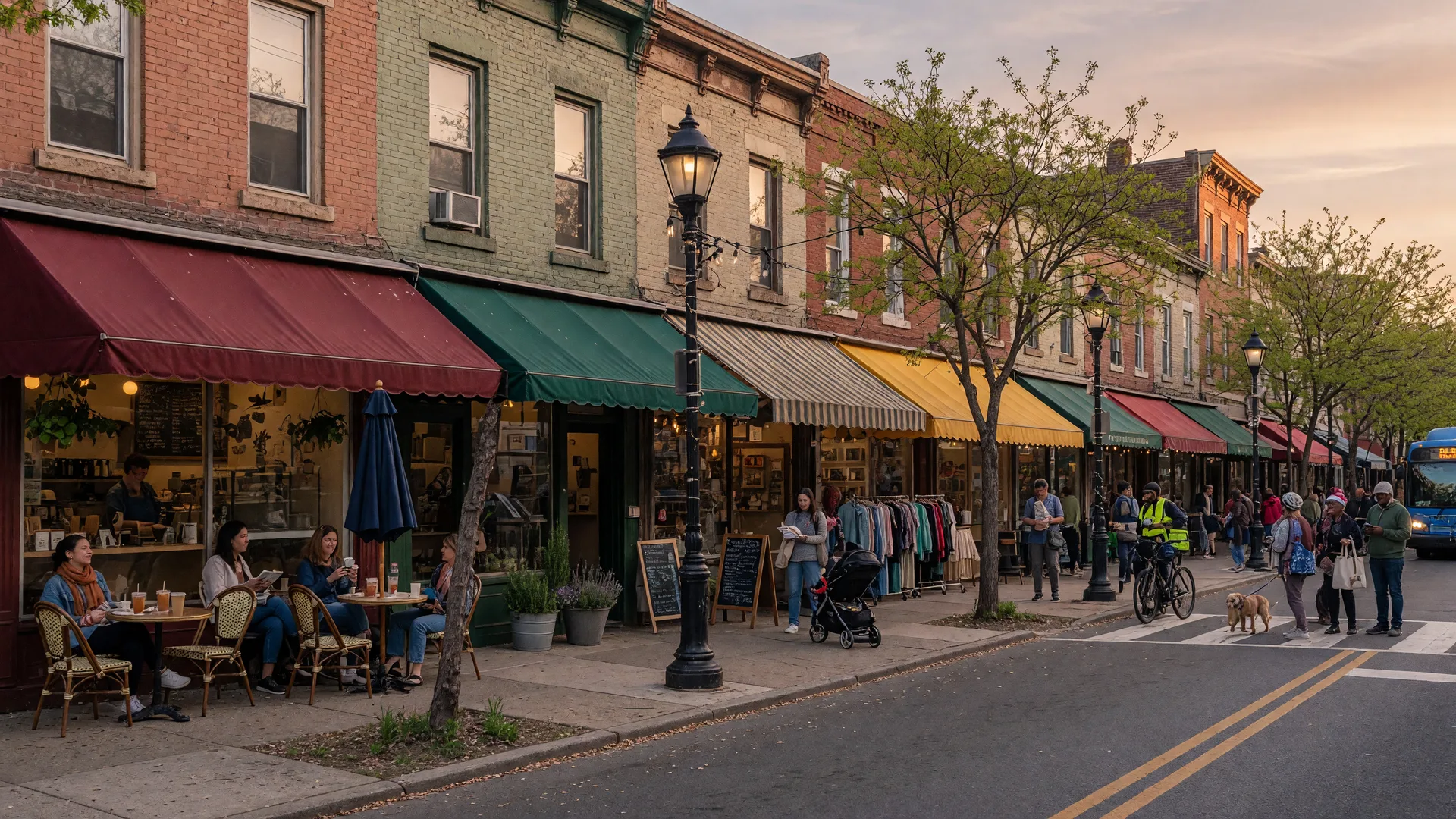Cozy neighborhood cafe in Germantown, Philadelphia