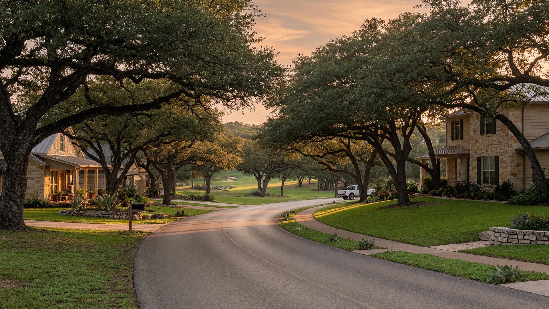 Woodcreek community in the Wimberley Texas Hill Country area