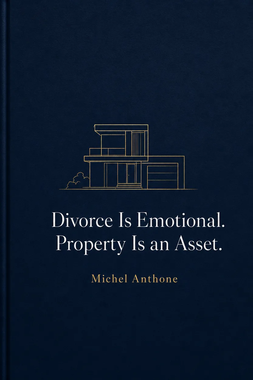 Book cover for Divorce Is Emotional. Property Is an Asset. by Michel Anthone