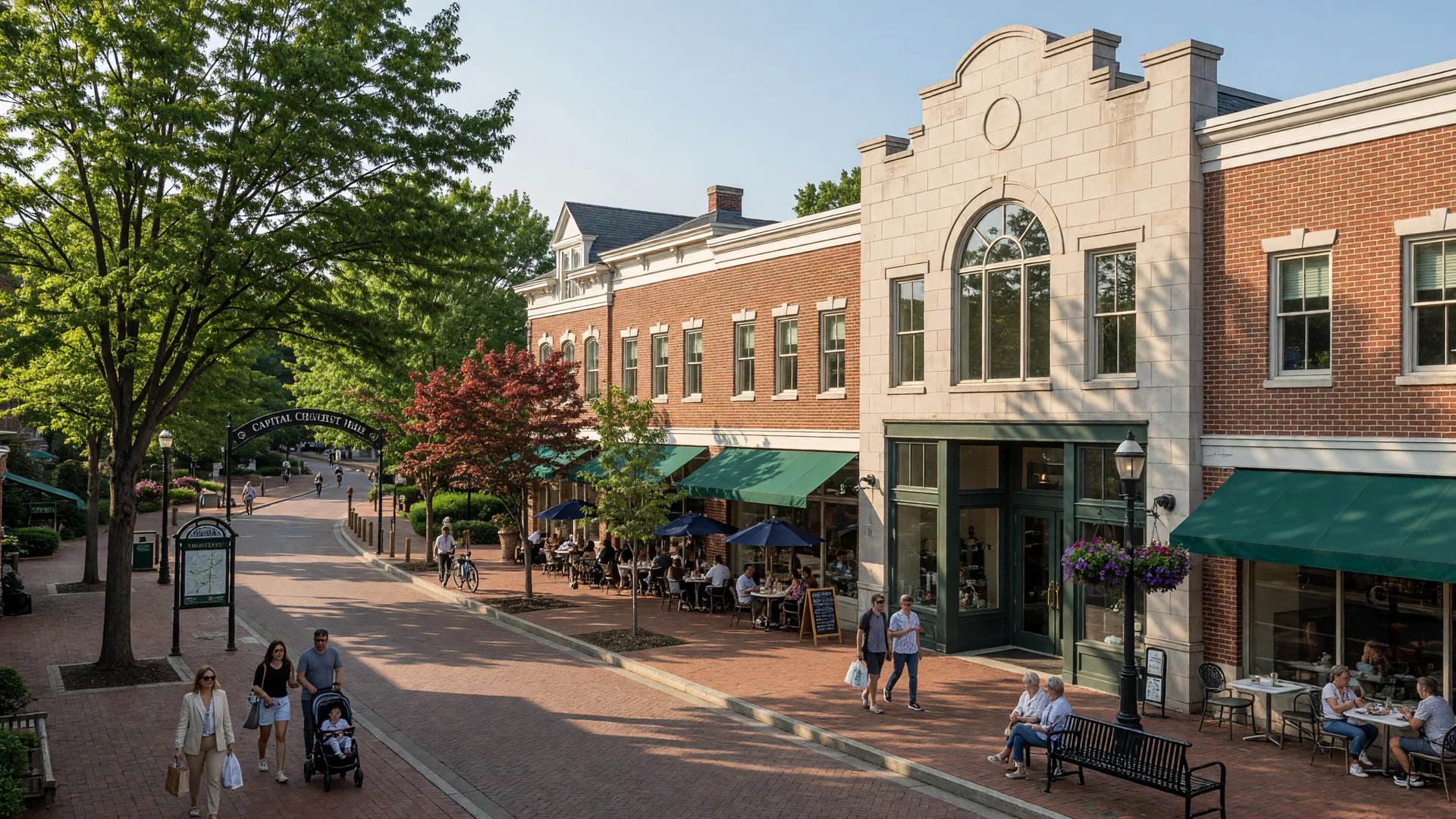 Bethesda Row dining and shopping district, Maryland