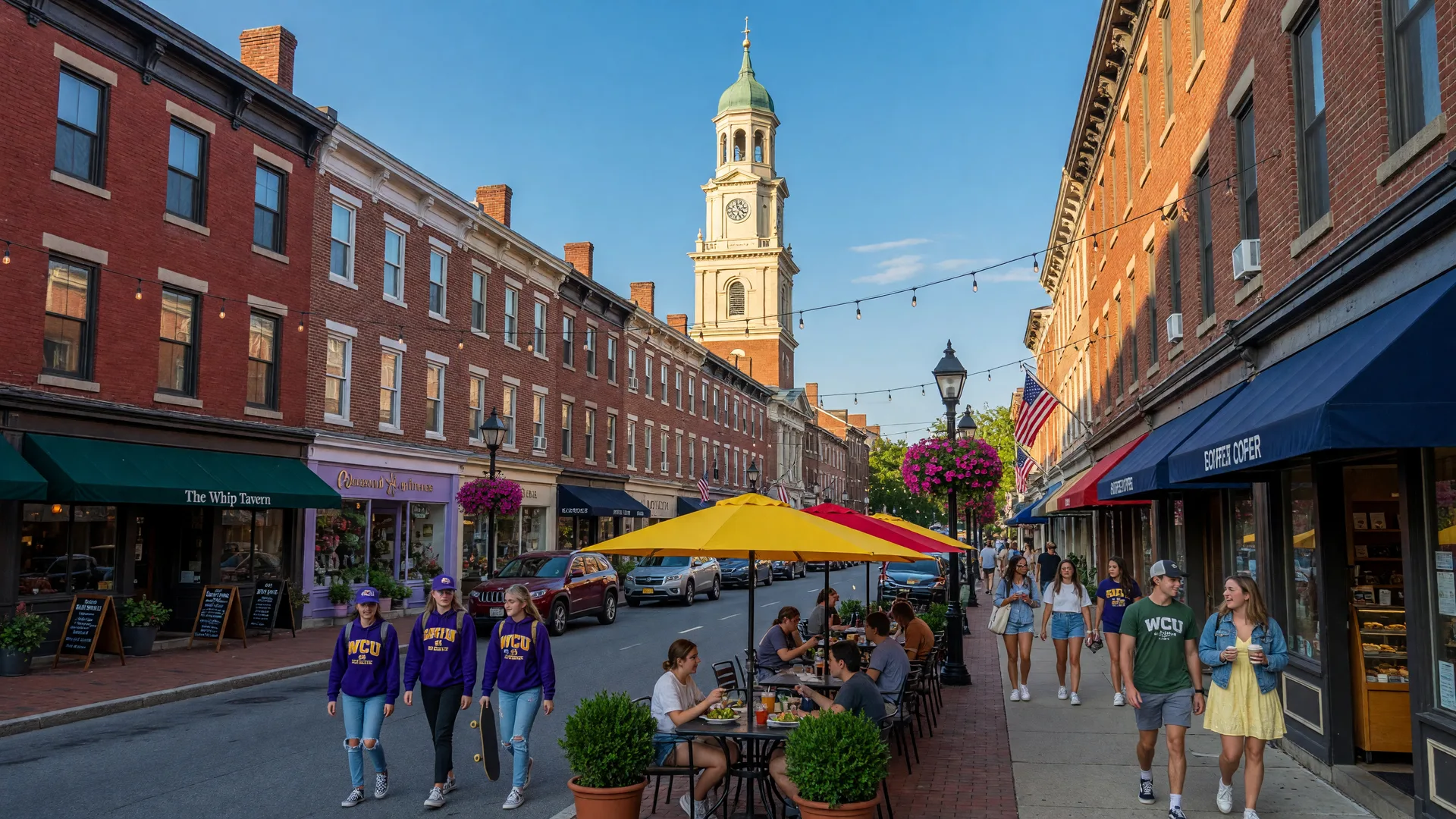 West Chester restaurants and shops