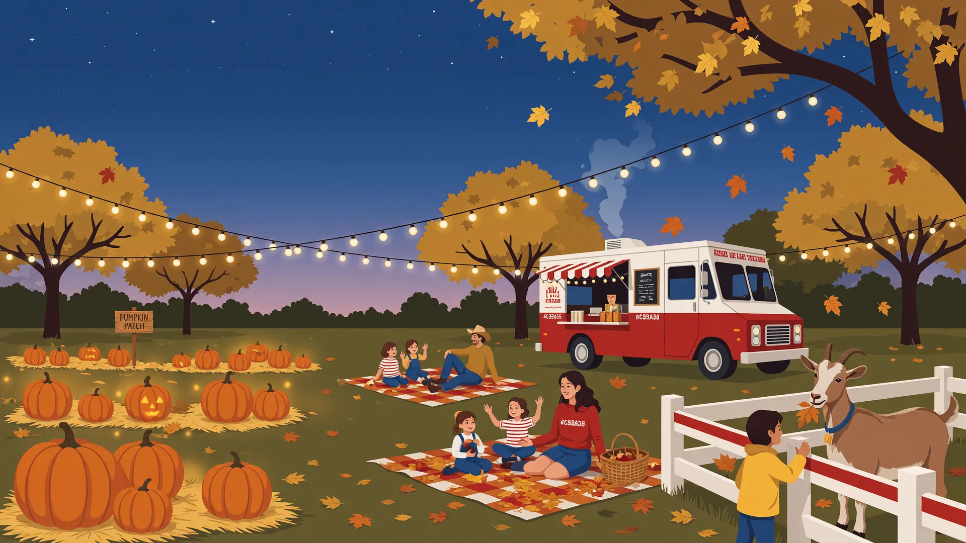 Illustrated announcement for Celebrate Prosper, Hometown Harvest Fair, Saturday October 17, 2026, 4 to 8 p.m., at Frontier Park in Prosper, Texas, from North DFW Guide by Eugenia Grajales.