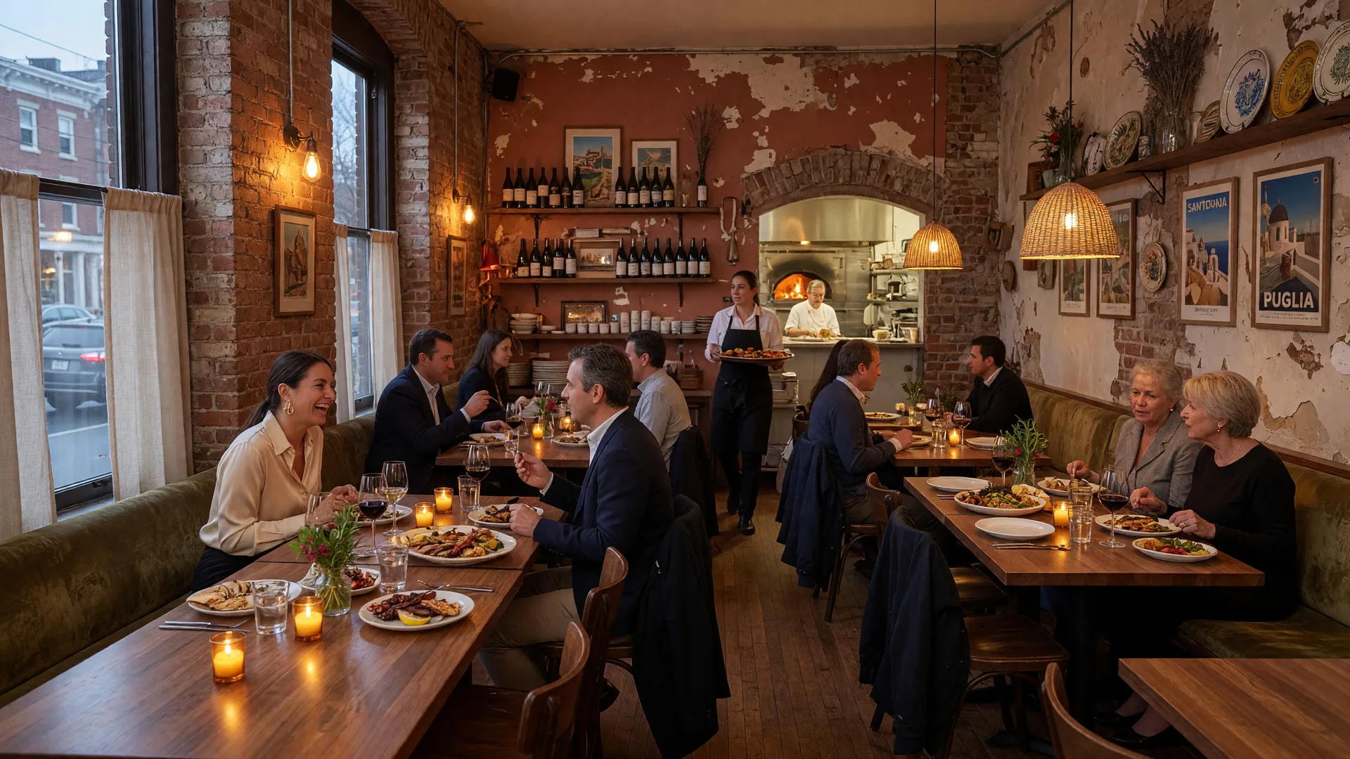 Metro Social restaurant interior in Conshohocken