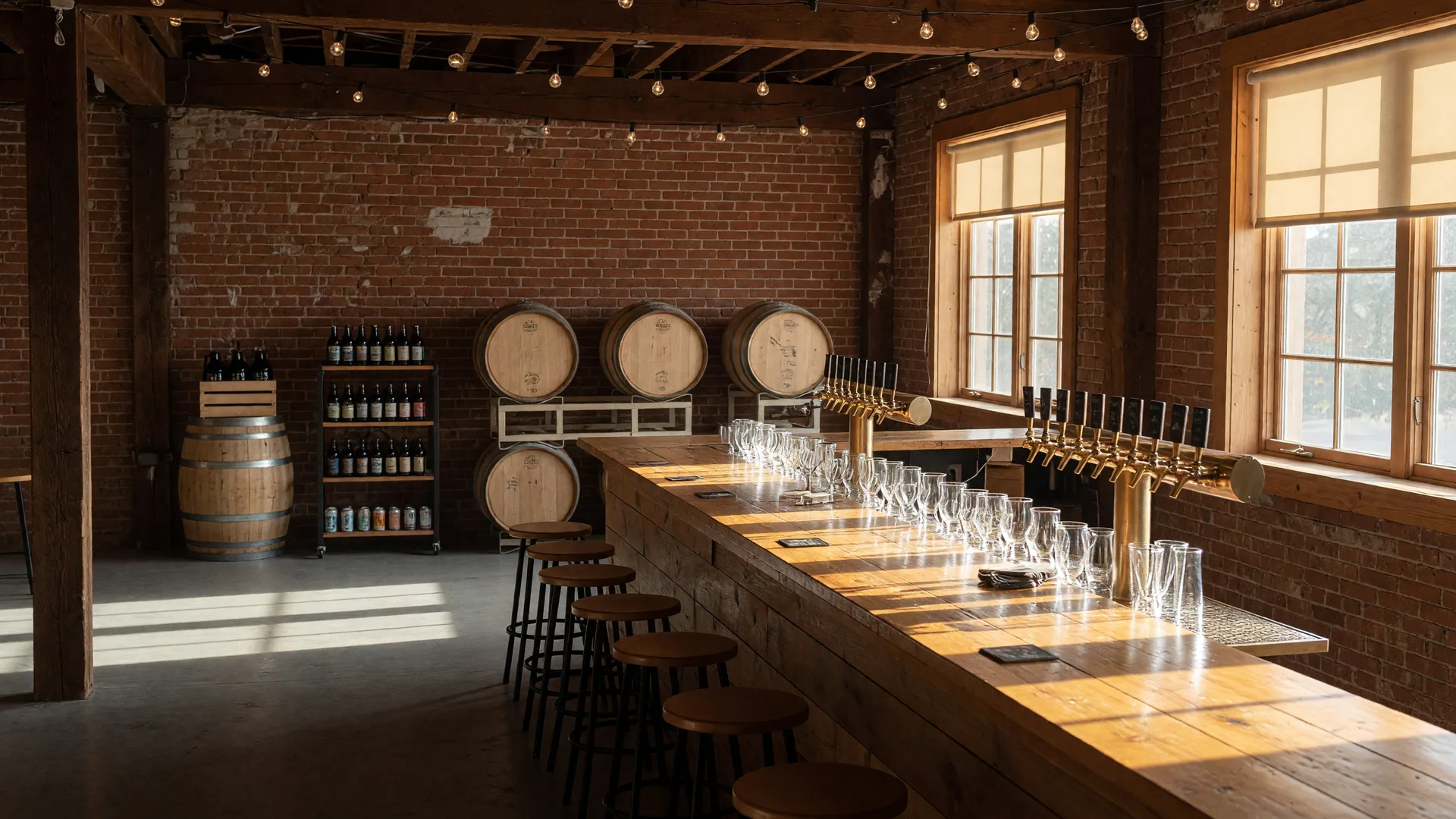 The Second Wedge Brewing Co. tasting room in Uxbridge