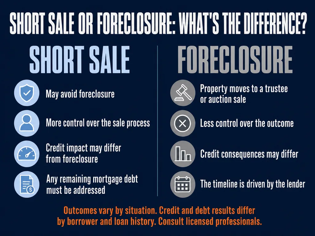 Short sale or foreclosure, what's the difference