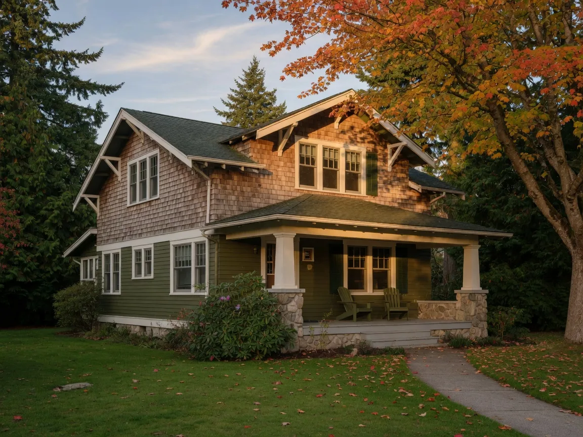 A listed craftsman home presented with professional photography