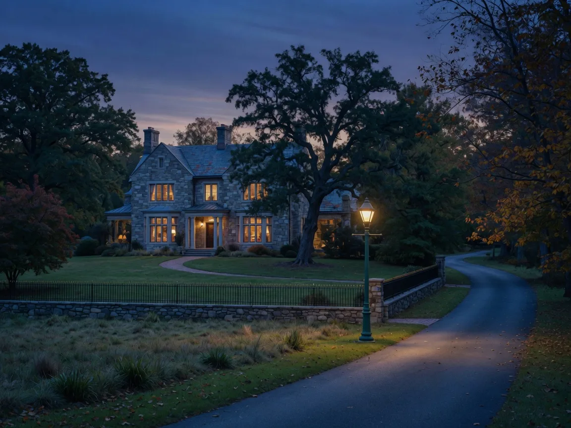 The Main Line at blue hour