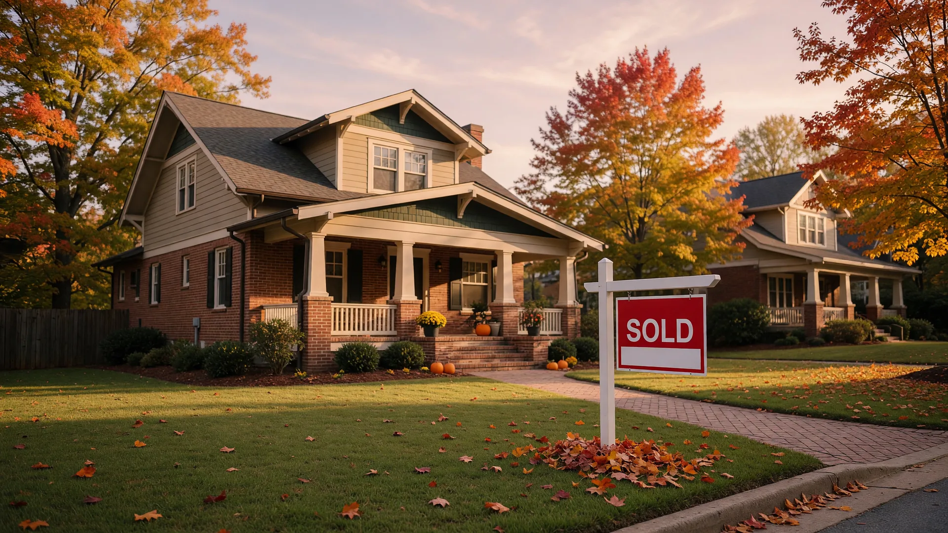 Atlanta home sold sign in front yard