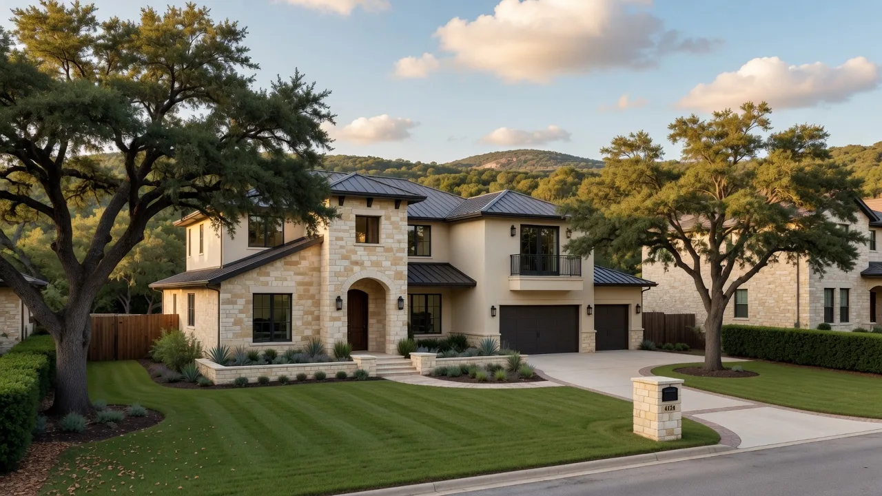 Beautiful Texas Hill Country home with stone exterior