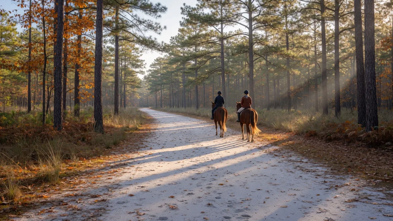 Photo: Fall Trail Riding in Aiken: Hunter Paces, Hound Season, and the Season's Best Rides — Aiken SC horse property