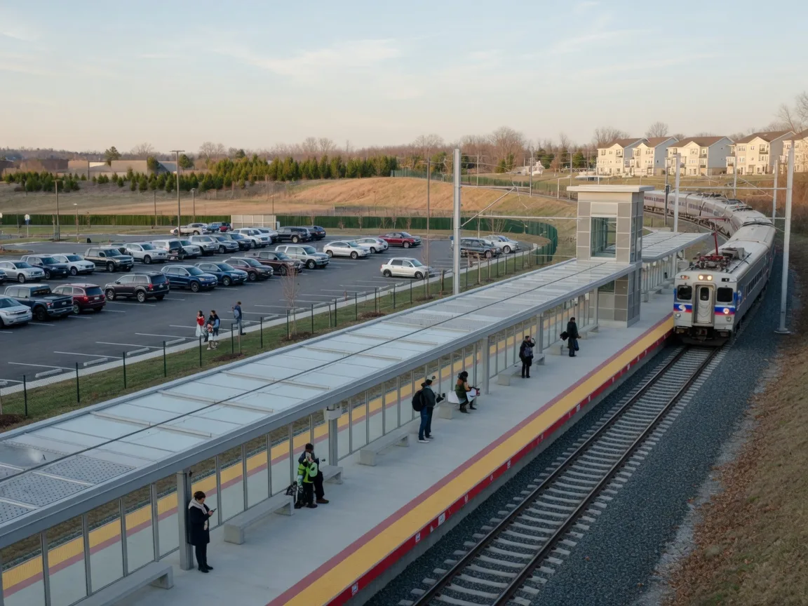 SEPTA Wawa Regional Rail station near Glen Mills