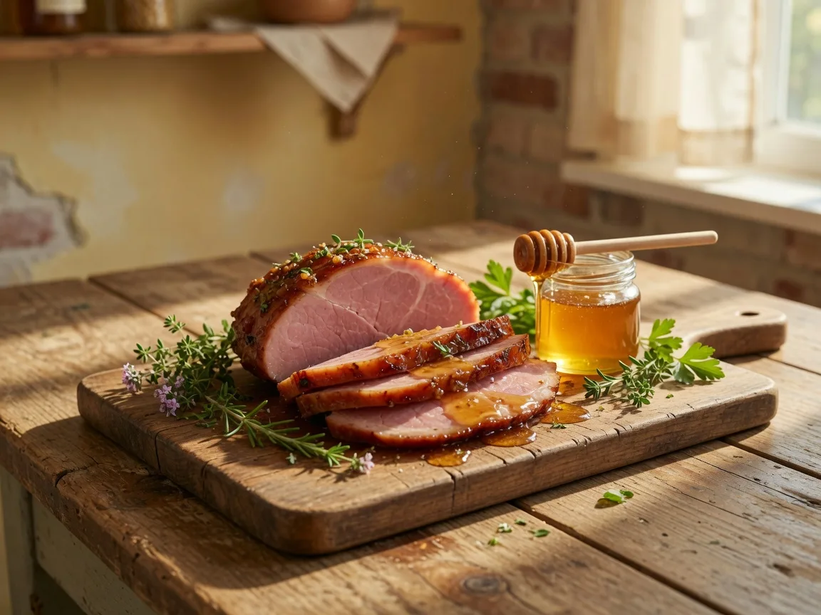 Artisan honey-glazed ham and specialty deli offerings at Honey Bee Ham & Deli