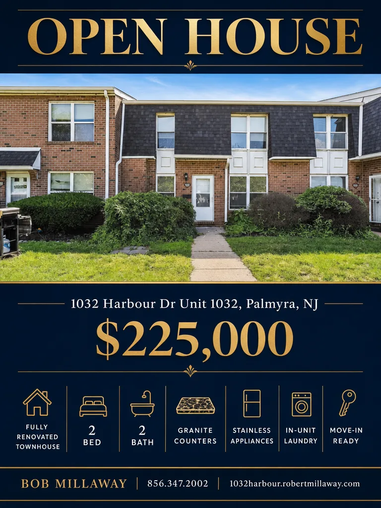 Open House Flyer for 1032 Harbour Dr
