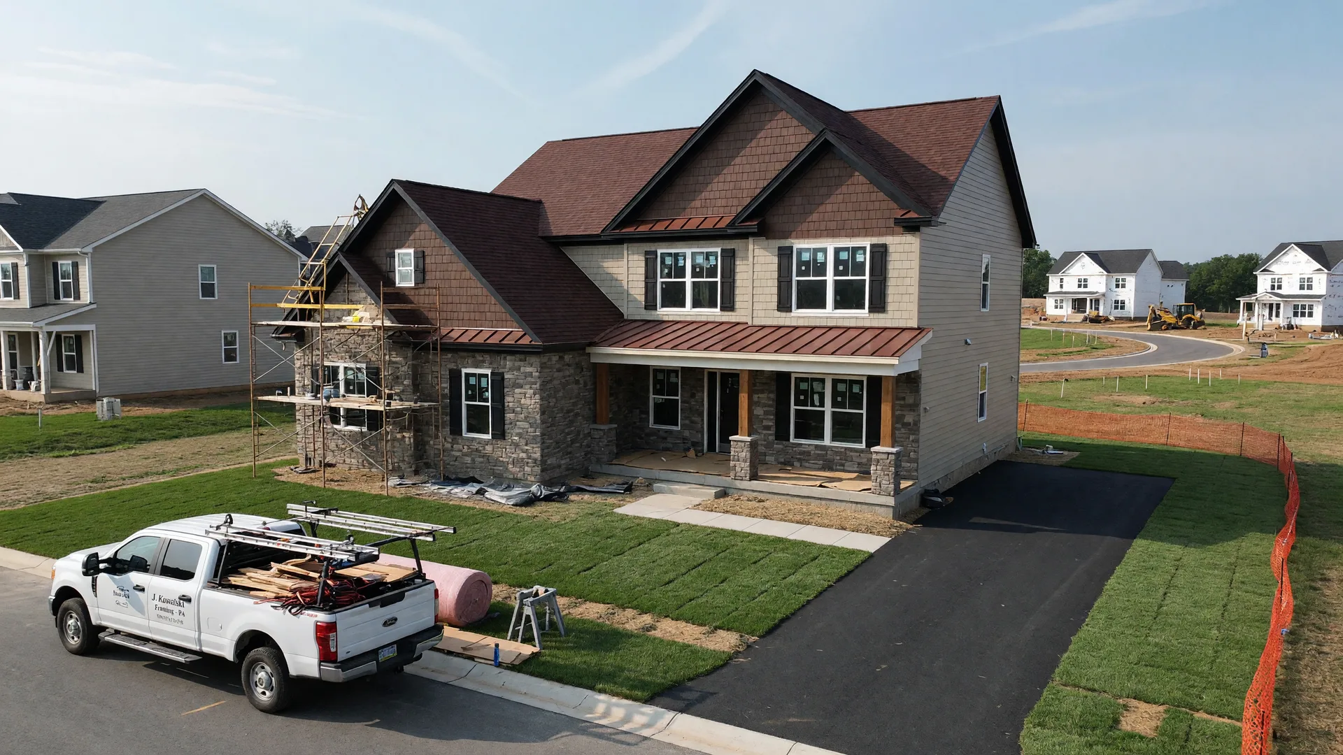 New construction homes under development in Media area