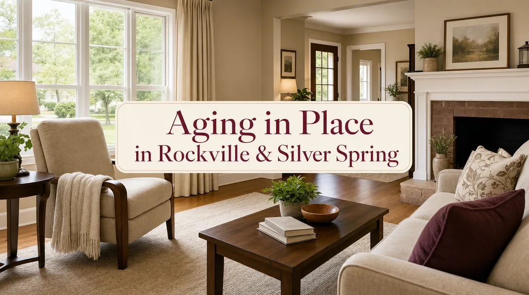 Aging in Place in Rockville and Silver Spring - Comfortable suburban living room