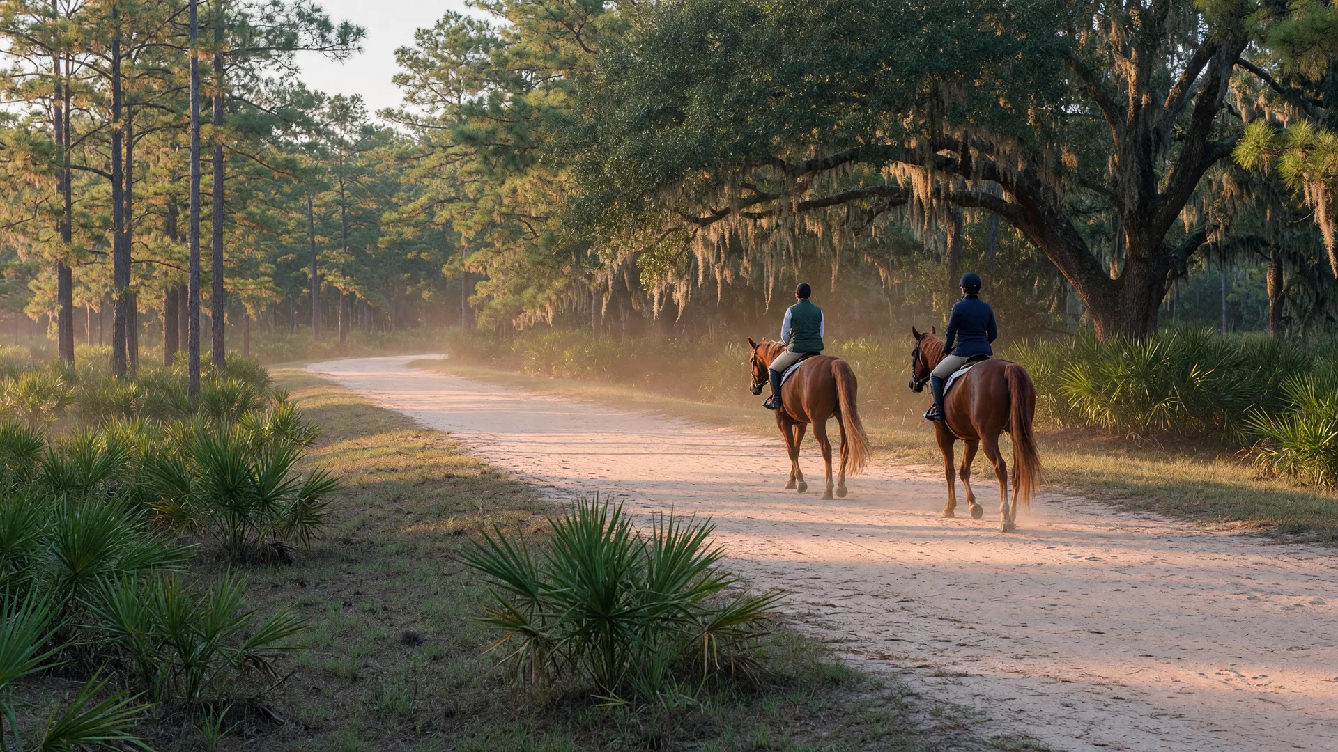 Photo: Trail Riding Safety and Etiquette in Aiken, SC: A Guide to Sharing the Sandhills with Courtesy and Confidence — Aiken SC horse property