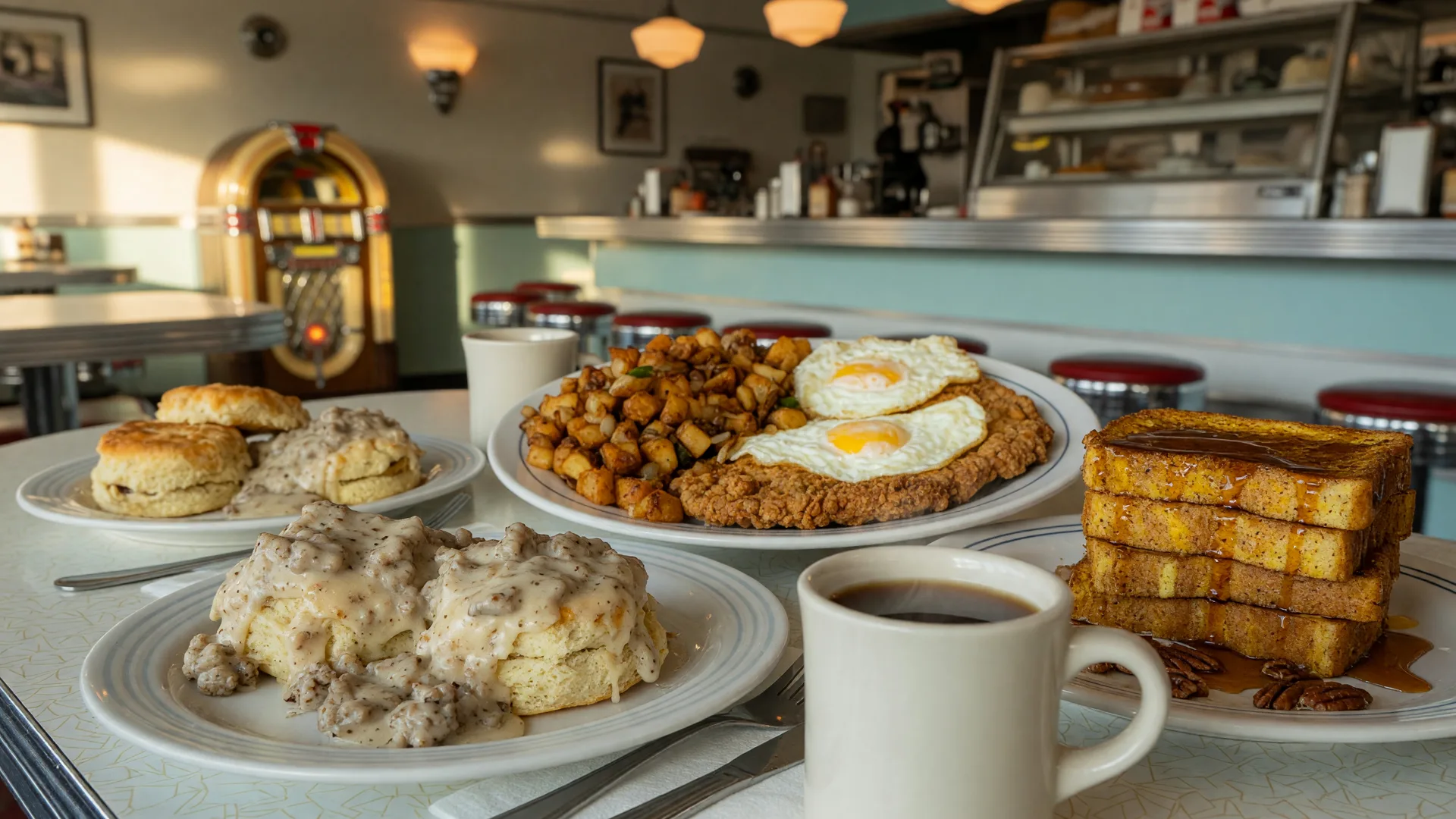 Interior of Shirley's Cafe & Grill in Linden