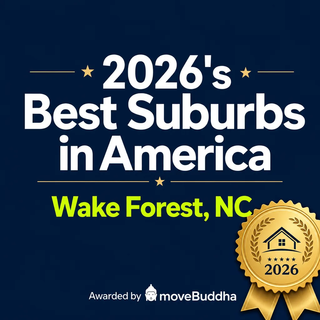 Wake Forest NC named 2026 Best Suburb in America by moveBuddha