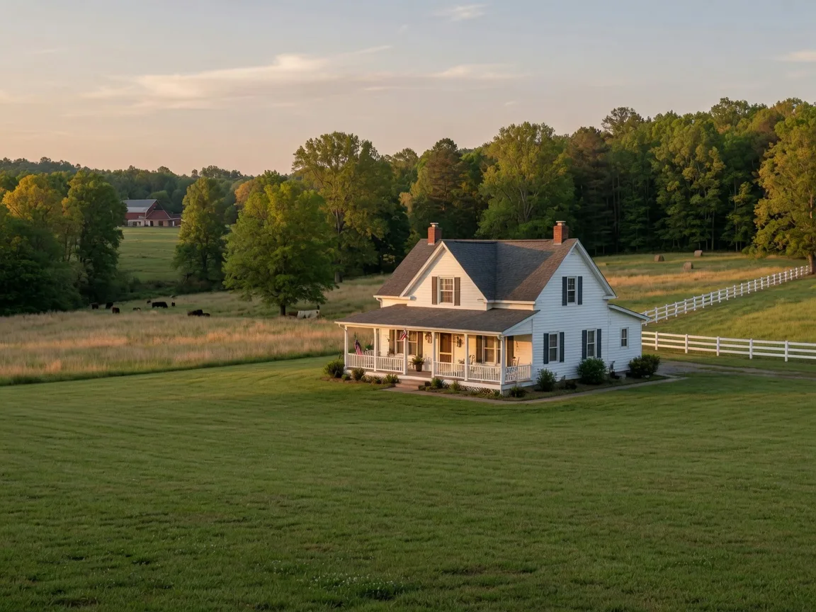 Spacious property on a large lot in Eden Estates King George Virginia with woods and open pasture