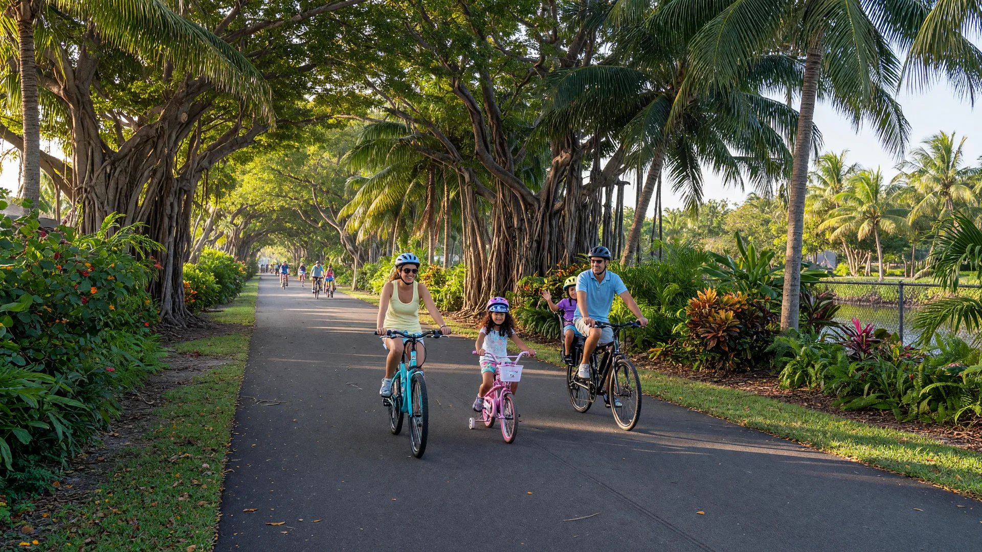 Header image for "Family Bike Trails Across South Dade"