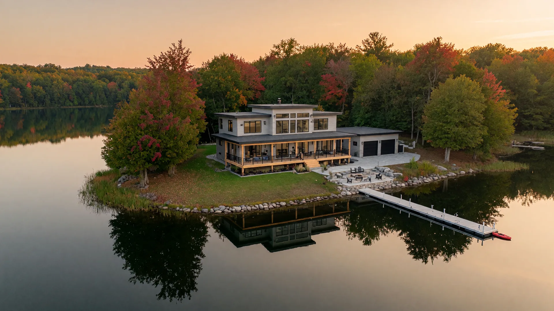 3855 Hideaway Lane - Waterfront Custom Home on Dog Lake in Frontenac South