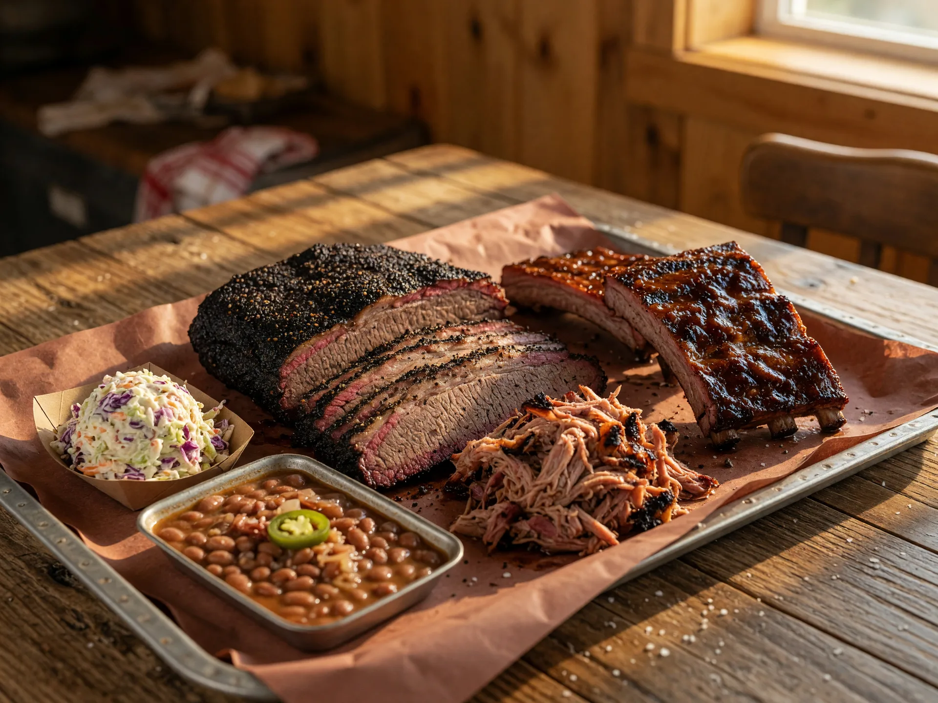 Kelly's Hill Country BBQ dining