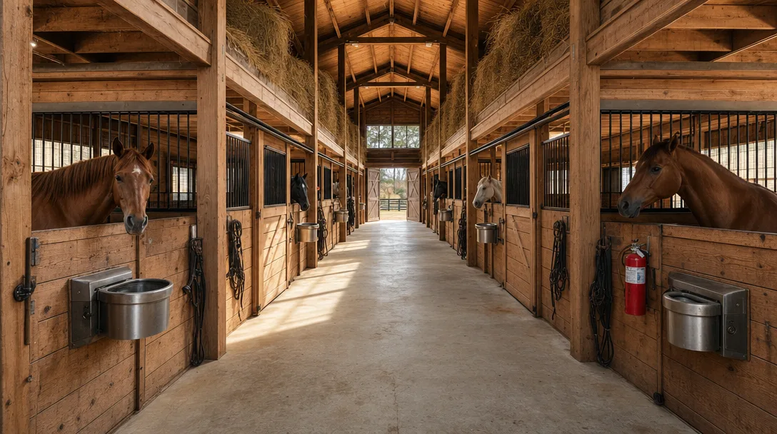 Photo: Barn Safety and Fire Prevention for Aiken Horse Properties: A Complete Guide for Equestrian Property Owners — Aiken SC horse property