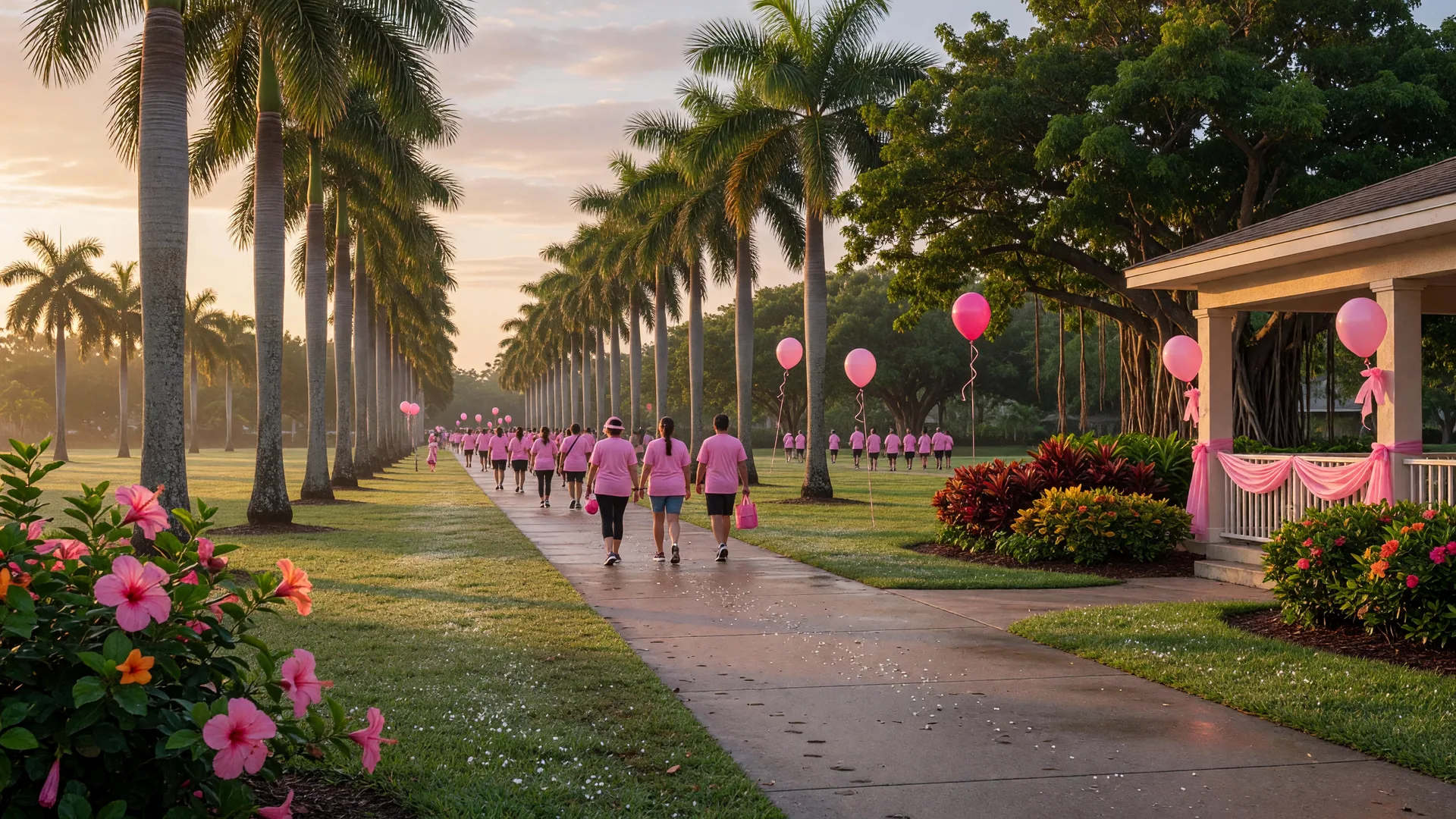 Header image for "Homestead Steps Off With the BYOL Breast Cancer Walk at Roscoe Warren Park"