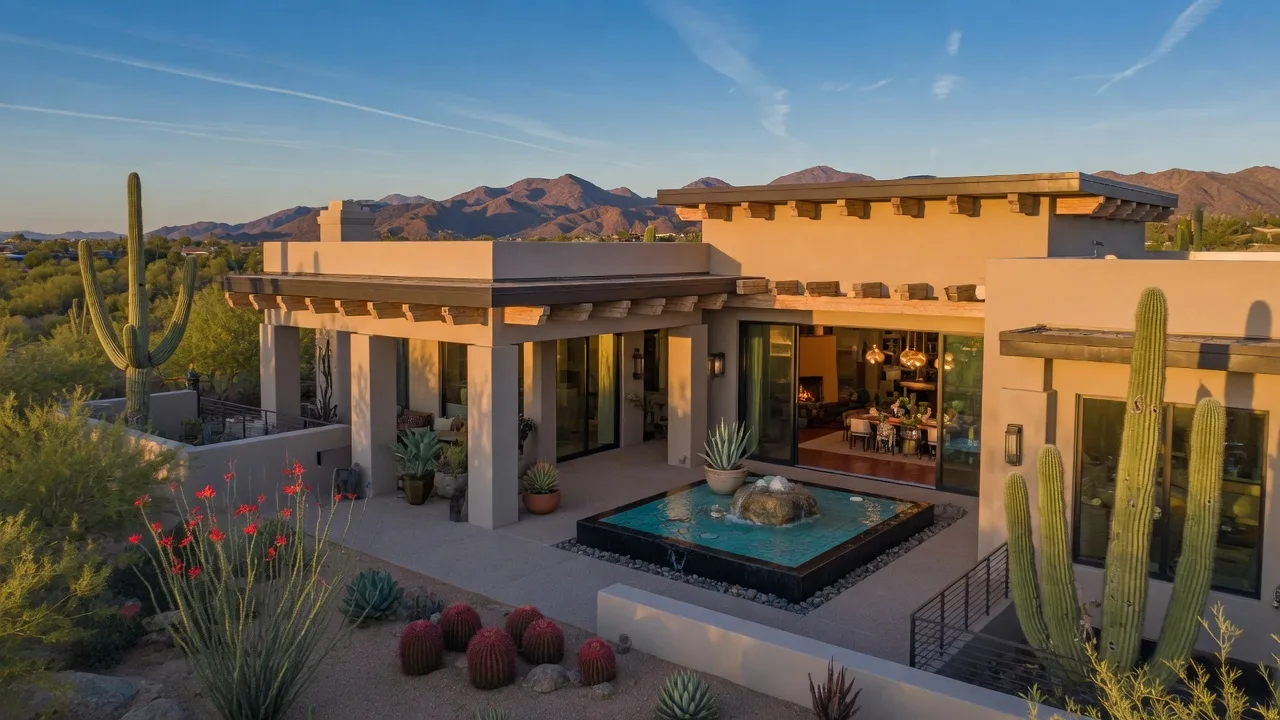 Phoenix metro contemporary desert home community