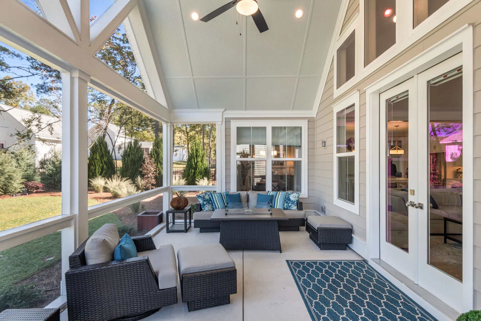 The screened porch