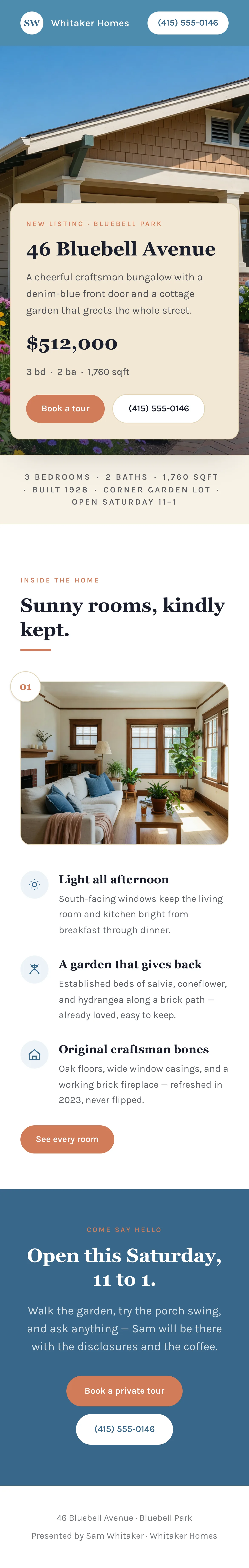 Listing site · Mobile