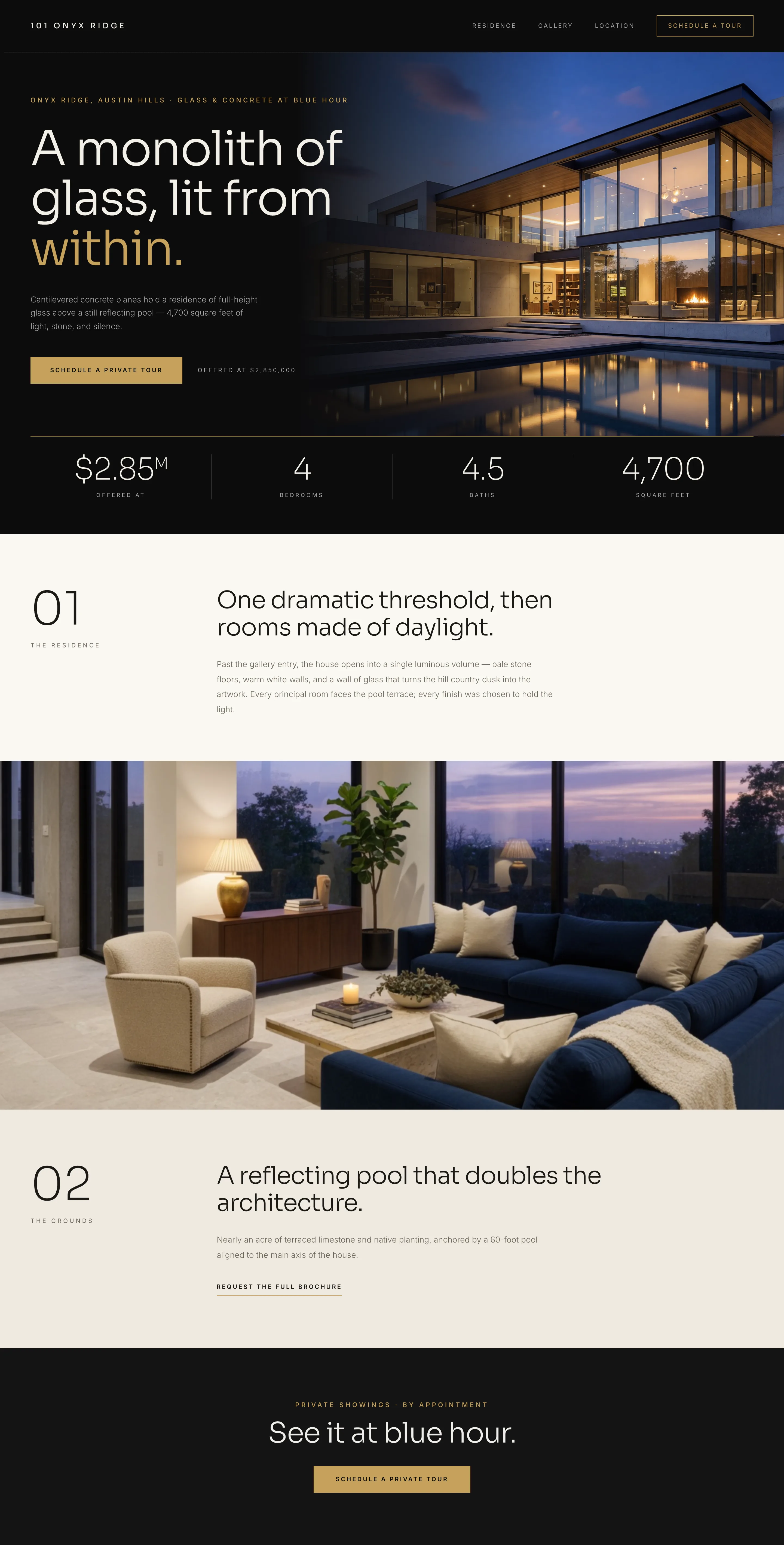 Monolith Noir, shown as a listing site