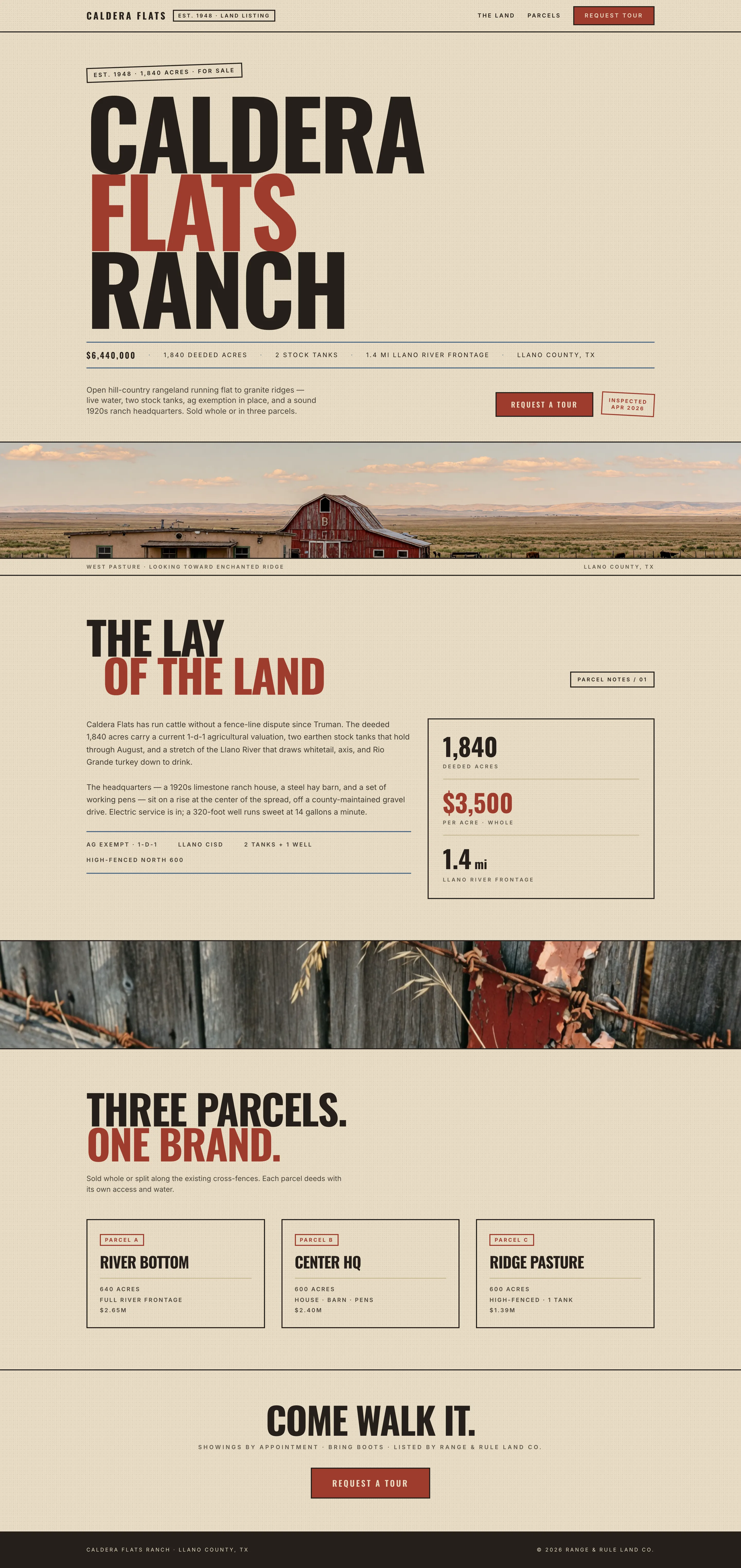 Open Range, shown as a listing site