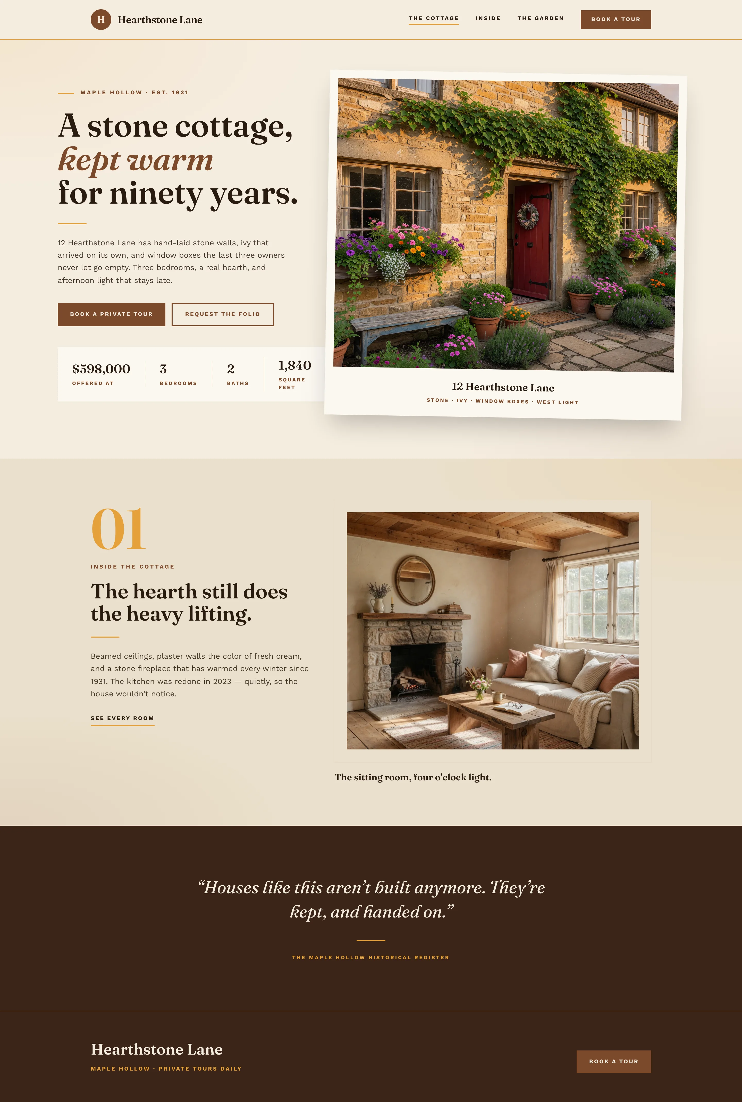 Patisserie Warmth, shown as a listing site