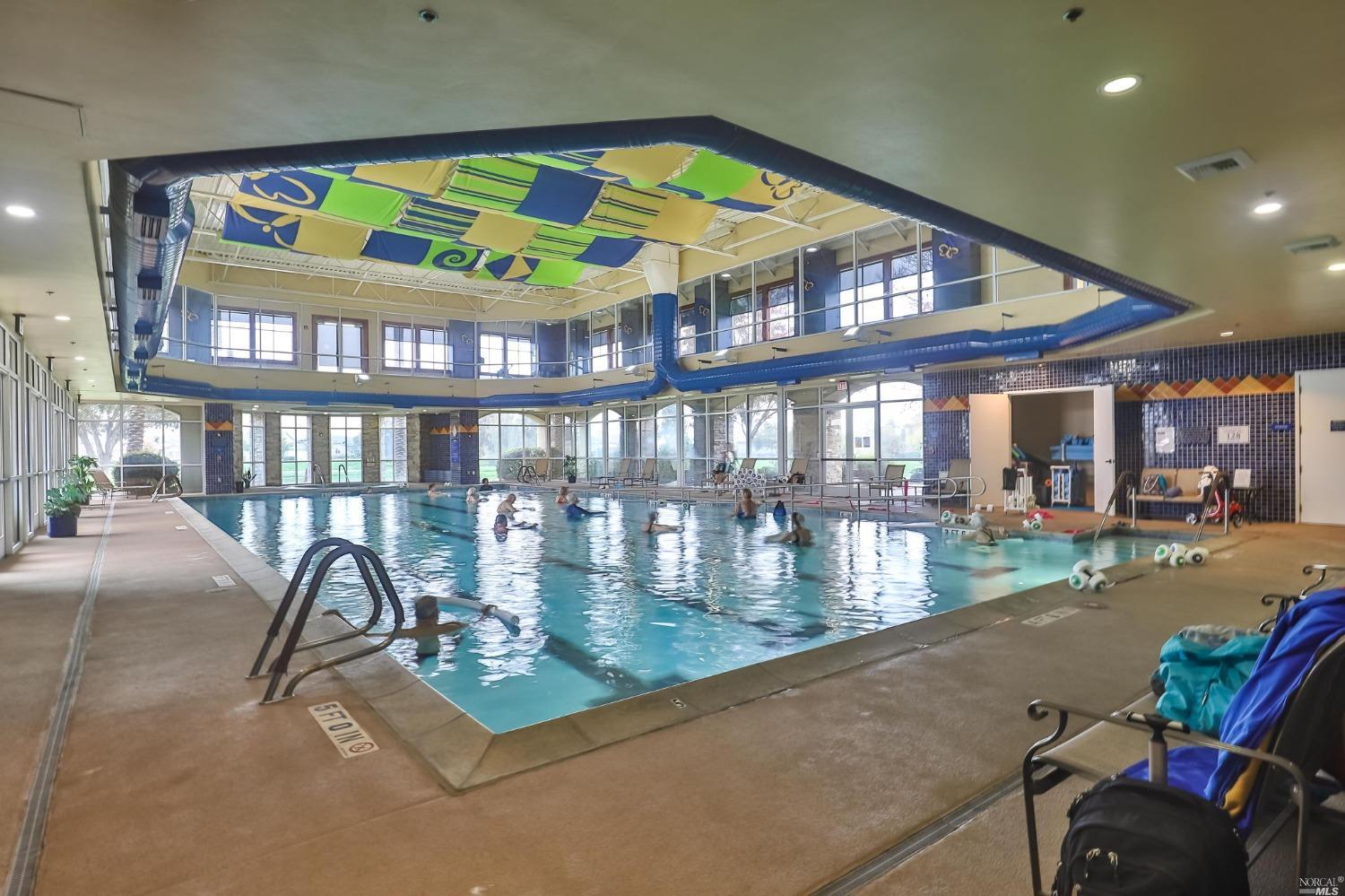 The indoor pool at Trilogy Rio Vista, the 55+ active-adult community in Rio Vista, California