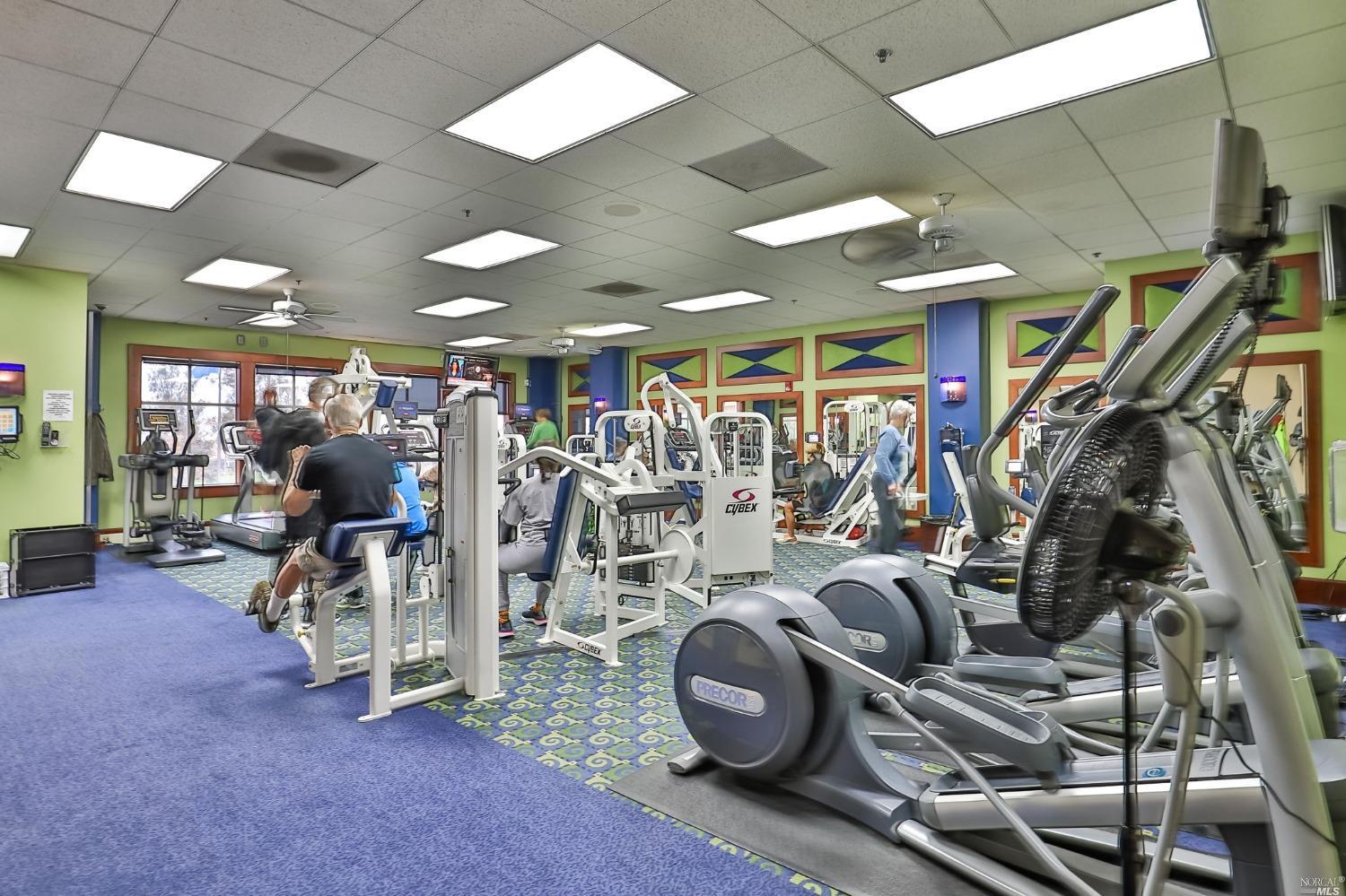 The weight room at Trilogy Rio Vista, the 55+ active-adult community in Rio Vista, California