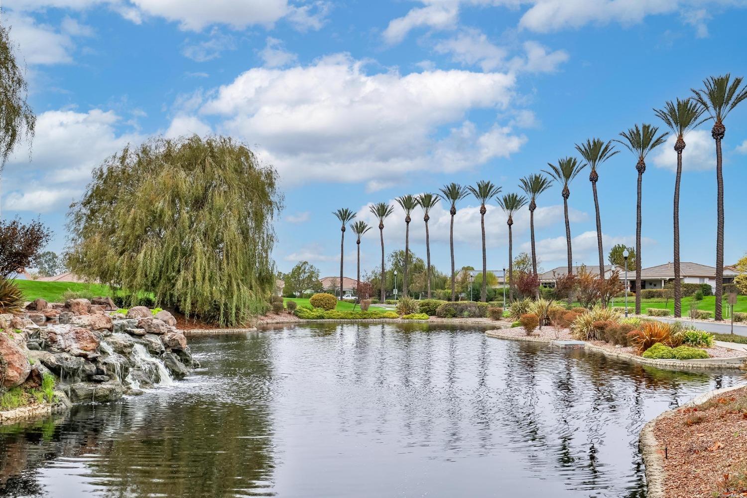 The pond and lake at Trilogy Rio Vista, the 55+ active-adult community in Rio Vista, California