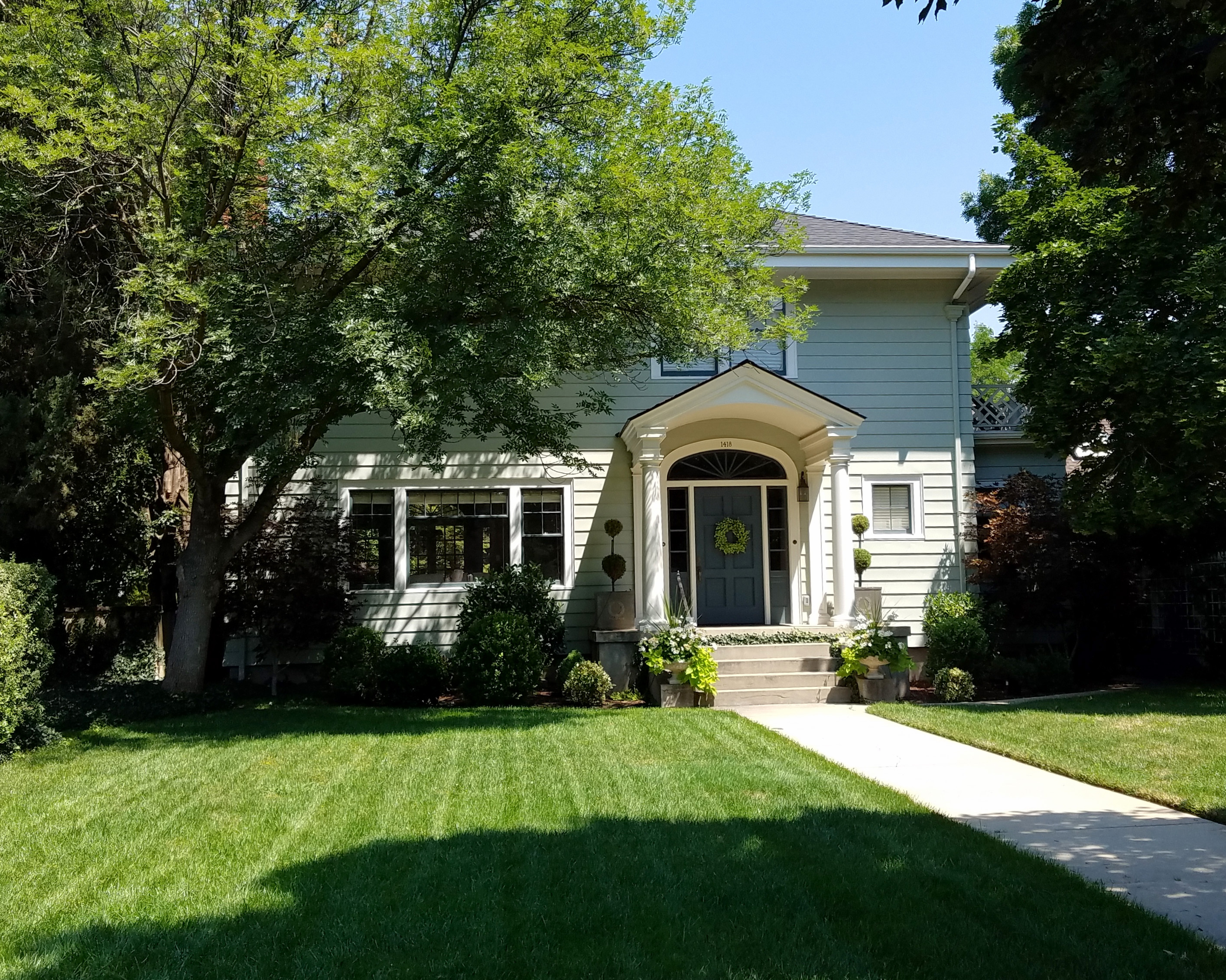 The Alfred Budge House, a historic residence on Warm Springs Avenue in Boise